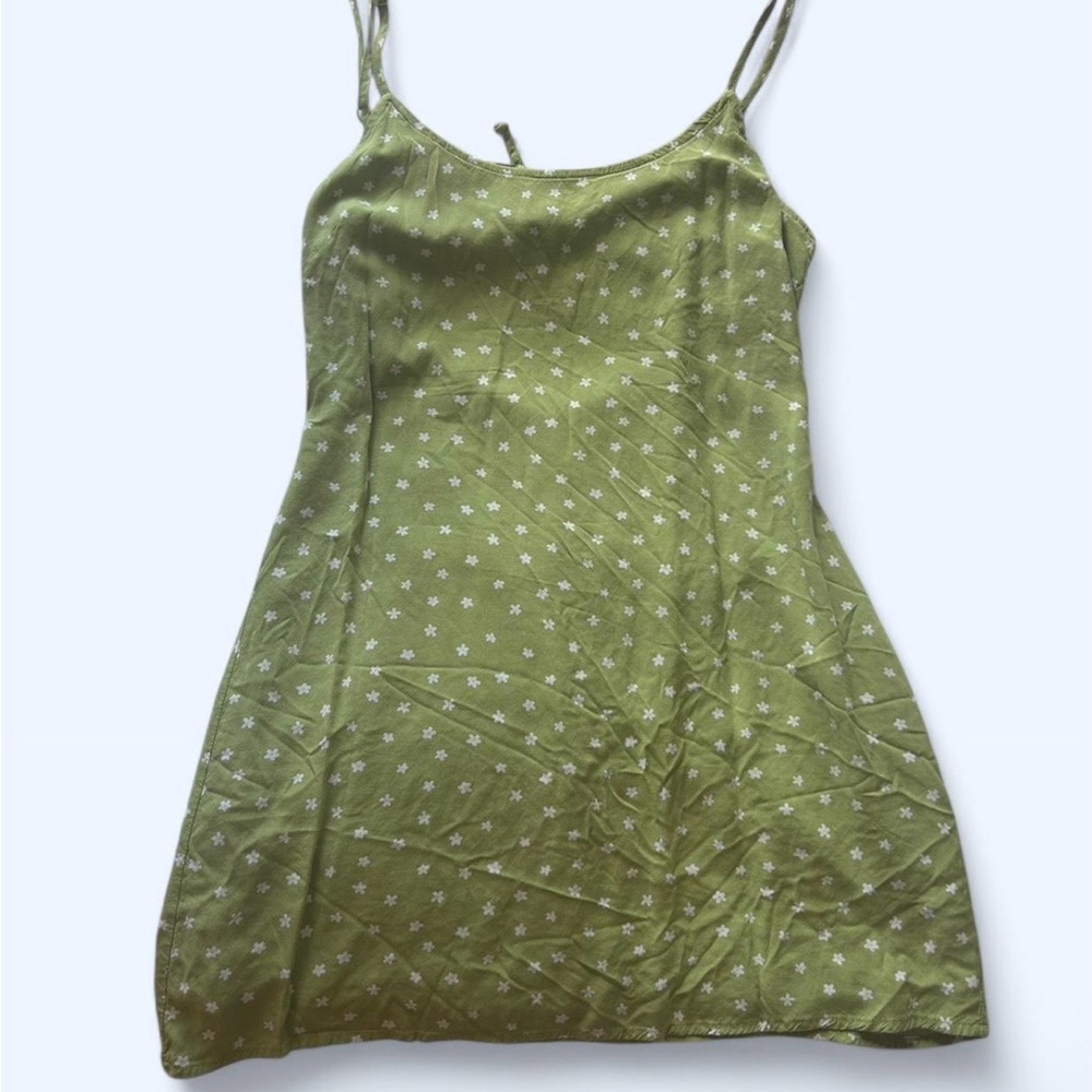 PacSun Green Floral Mini Dress